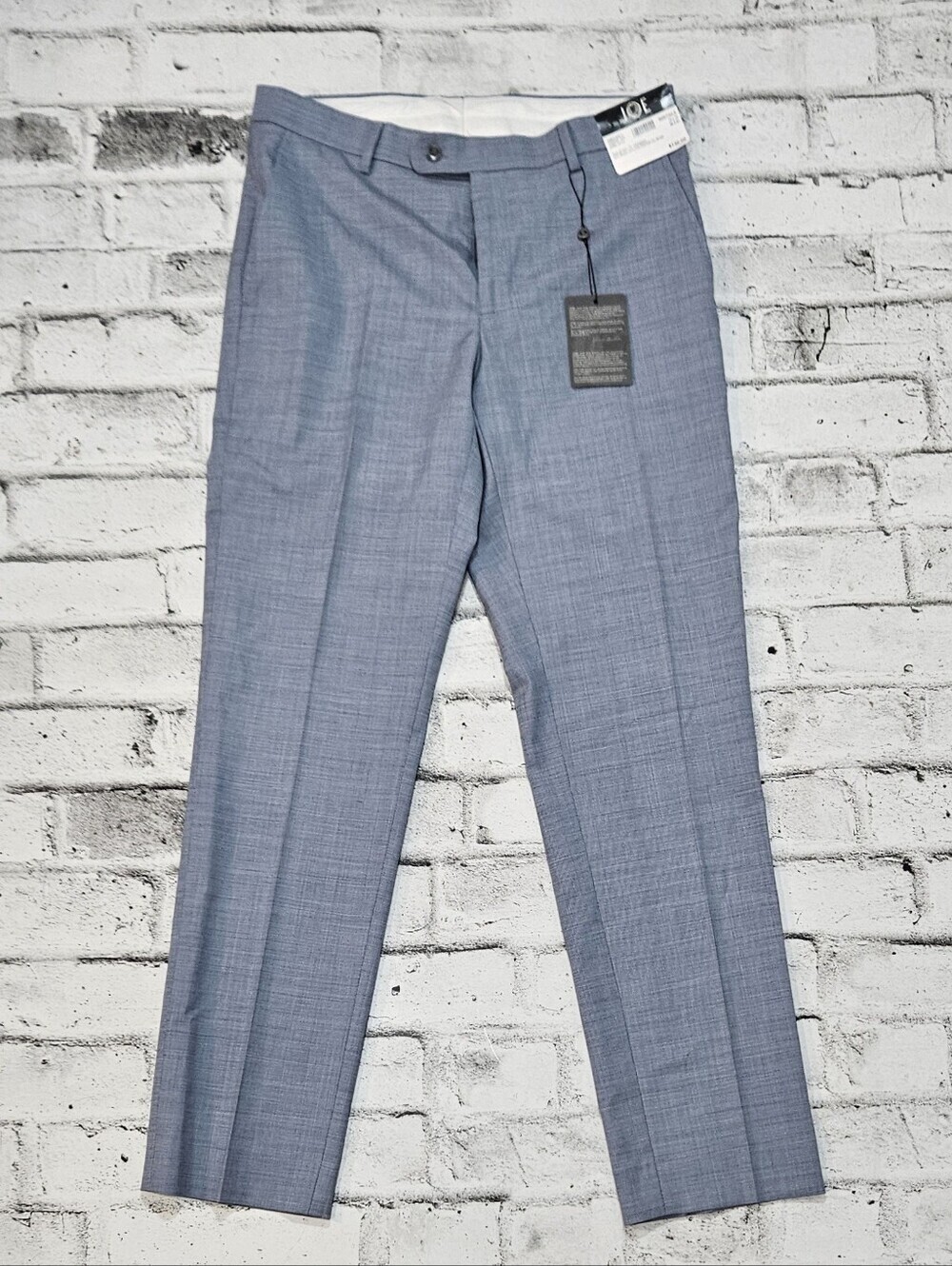 NWT Joseph Abboud Light Blue Wool Blend Dress Pants 34x32 Slim Fit
